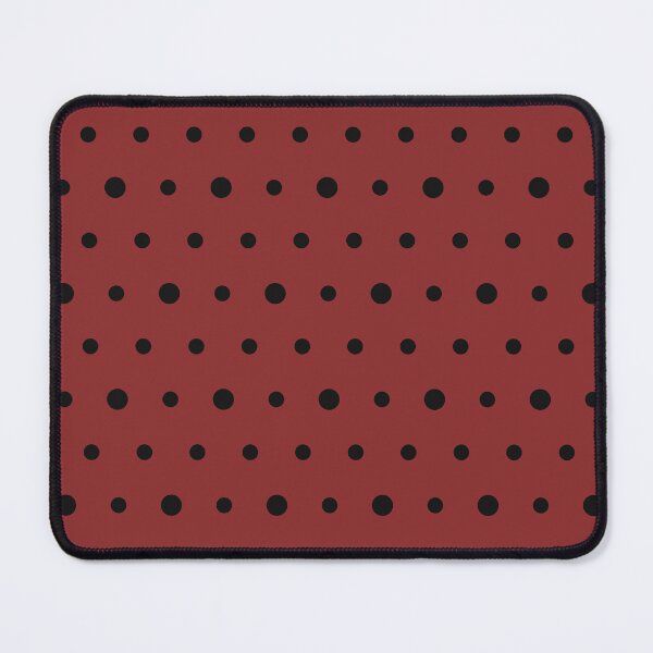 Item preview, Brick Red And Black Polka Dot Pattern designed and sold by pattern-archive.