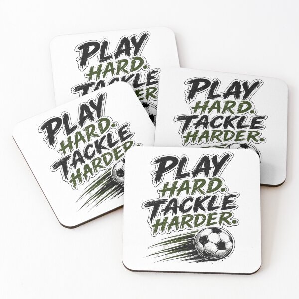 Item preview, Play Hard Tackle Harder – Soccer Defender designed and sold by the-dovlat.