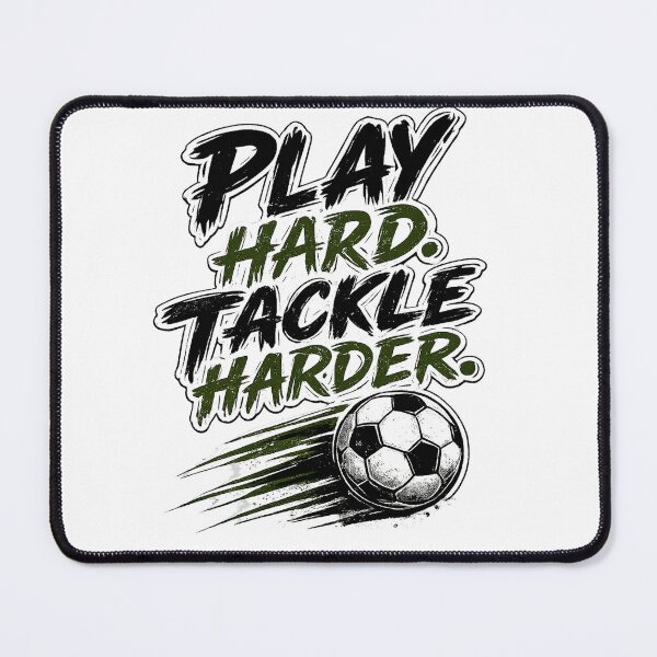 Item preview, Play Hard Tackle Harder – Soccer Defender designed and sold by the-dovlat.