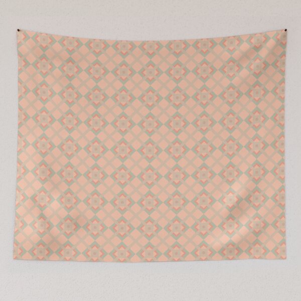 Item preview, Geometric Pattern: Talavera: Salmon designed and sold by Red Wolf.