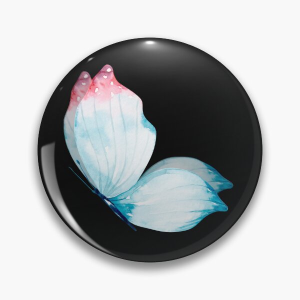 Item preview, Pastel Blue Pink Butterfly Illustration designed and sold by SoftCo.