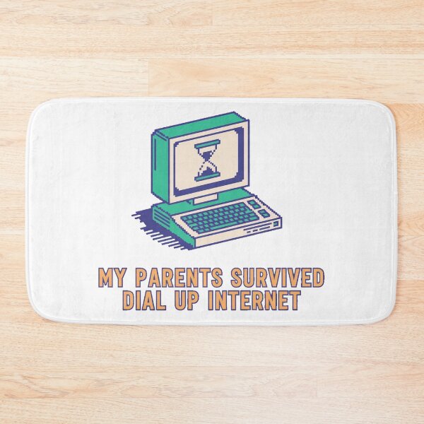 Item preview, My Parents Survived Dial Up Internet Funny Retro 90s Tech Humor Nostalgia T-Shirt designed and sold by SaltyBonesClub.