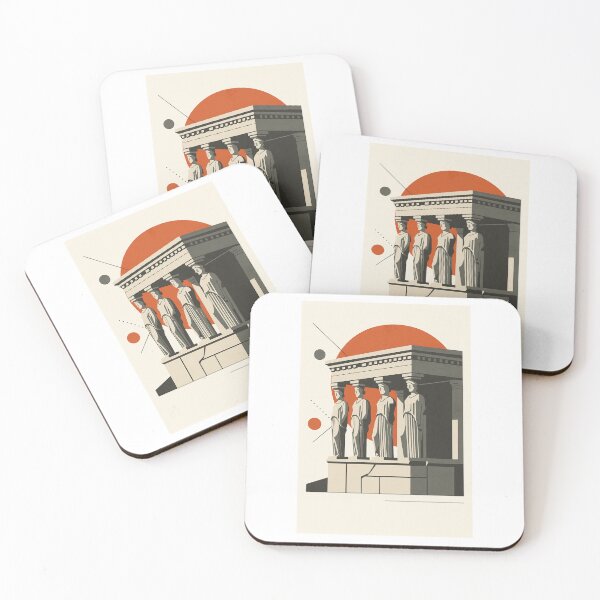 Item preview, Athens Greece Caryatid Architecture Art designed and sold by Beyond Destinations.