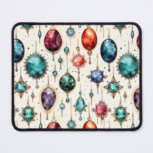 Item preview, Jewelry stones watercolor vector seamless pattern designed and sold by Leylita Design.