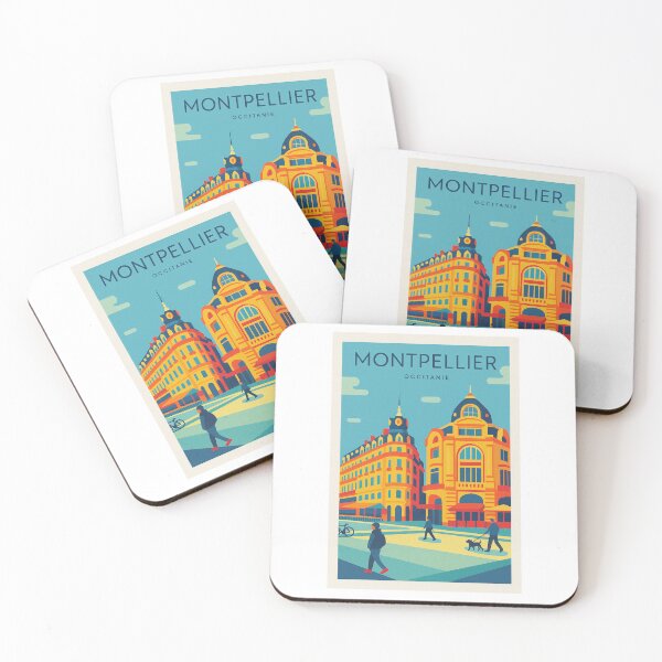 Item preview, Montpellier Occitanie Travel Poster Art designed and sold by Beyond Destinations.