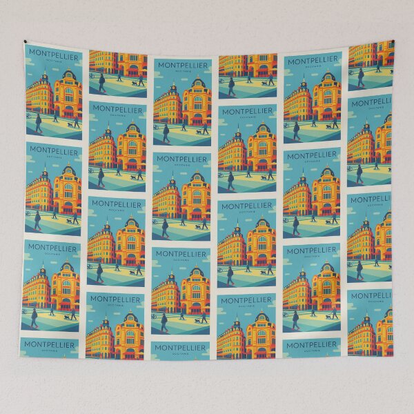 Item preview, Montpellier Occitanie Travel Poster Art designed and sold by Beyond Destinations.