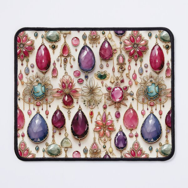 Item preview, Jewelry flowers watercolor vector seamless pattern designed and sold by Leylita Design.