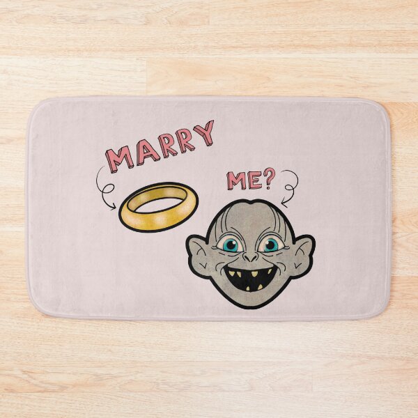 Item preview, Marry Me? - Gollum and Ring designed and sold by ellealsopaints.