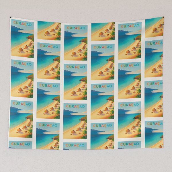 Item preview, Curaçao Caribbean Beach Travel Art designed and sold by Beyond Destinations.