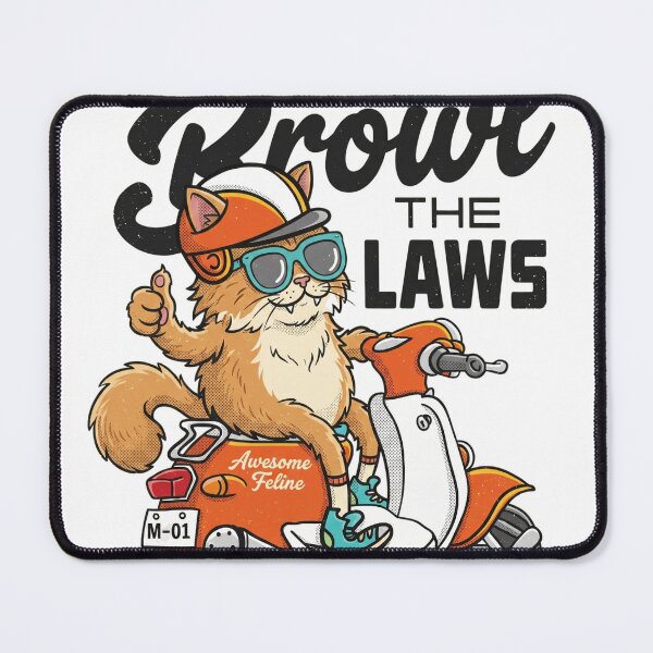 Item preview, Funny Retro Scooter Cat Awesome Feline Biker designed and sold by WelLarsDigitals.