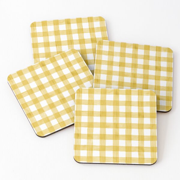 Item preview, Watercolor Yellow Buffalo Plaid Gingham Soft Rustic Checkered  designed and sold by Citronelladesig.