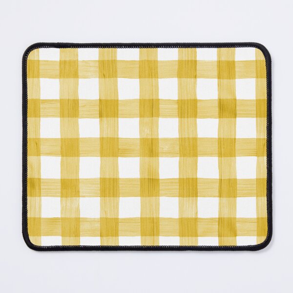 Item preview, Watercolor Yellow Buffalo Plaid Gingham Soft Rustic Checkered designed and sold by Citronelladesig.