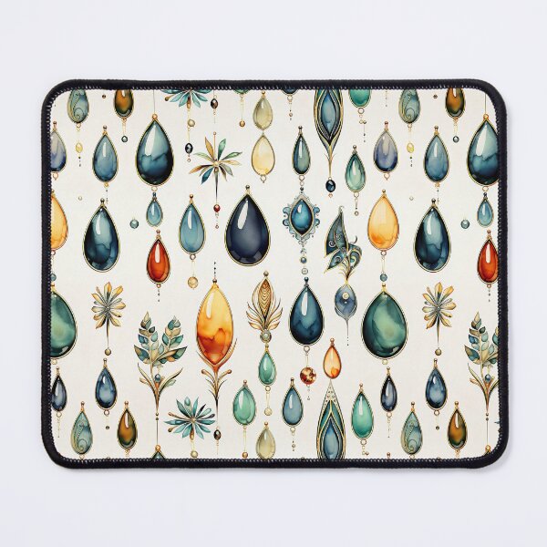 Item preview, Jewelry stones watercolor vector seamless pattern designed and sold by Leylita Design.