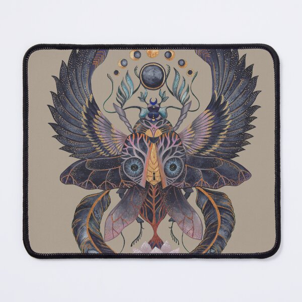 Item preview, Winged Scarab Beetle Good Luck Egyptian Symbol Spiritual Protection Art designed and sold by Ruta.
