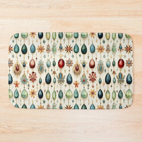 Item preview, Jewelry flowers watercolor vector seamless pattern designed and sold by Leylita Design.