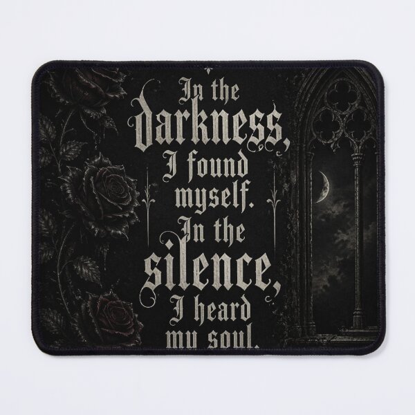 Item preview, Gothic Quote Dark Academia Blackletter Typography Aesthetic Sticker | In the Darkness I Found Myself designed and sold by Sanika arts .