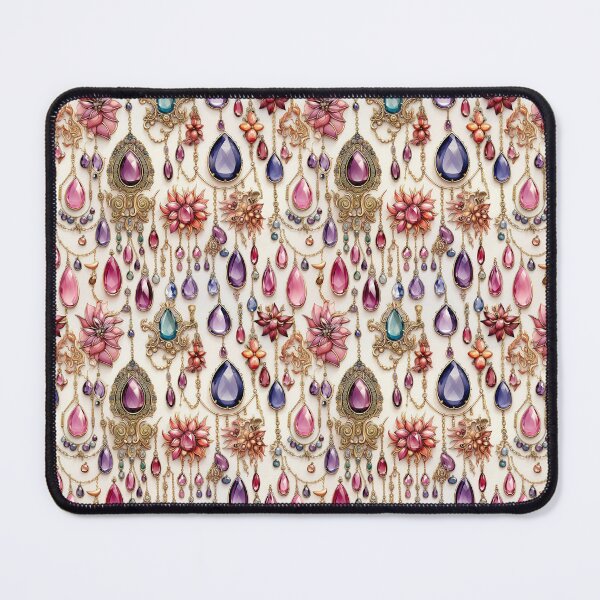 Item preview, Jewelry flowers watercolor vector seamless pattern designed and sold by Leylita Design.