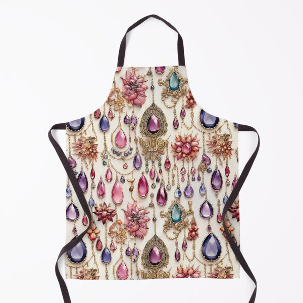 Item preview, Jewelry flowers watercolor vector seamless pattern designed and sold by Leylita Design.