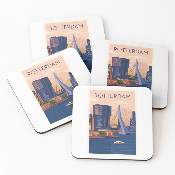 Item preview, Rotterdam Netherlands Travel Poster Art designed and sold by Beyond Destinations.
