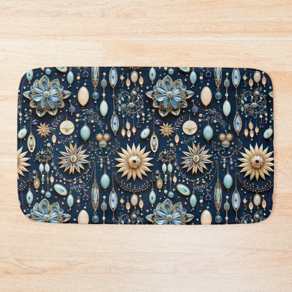 Item preview, Jewelry flowers watercolor vector seamless pattern designed and sold by Leylita Design.