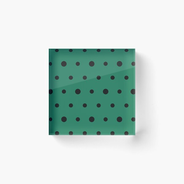 Item preview, Green And Black Polka Dot Pattern designed and sold by pattern-archive.