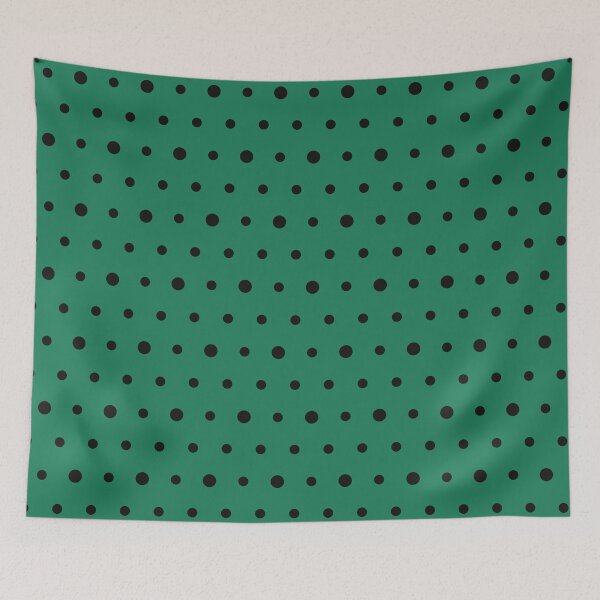 Item preview, Green And Black Polka Dot Pattern designed and sold by pattern-archive.