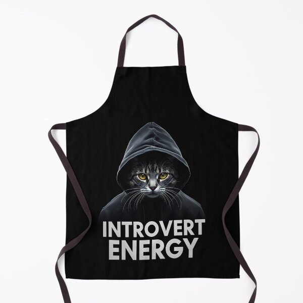 Item preview, Introvert Energy Cat Hoodie Design – Dark Aesthetic Anti Social Cat designed and sold by Kavya Art.