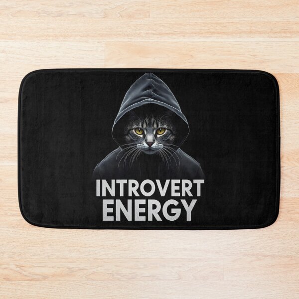 Item preview, Introvert Energy Cat Hoodie Design – Dark Aesthetic Anti Social Cat designed and sold by Kavya Art.