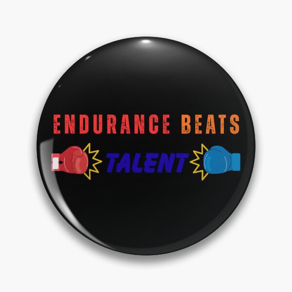 Item preview, Endurance Beats Talent Boxing Motivational Typography designed and sold by LoudVictory.
