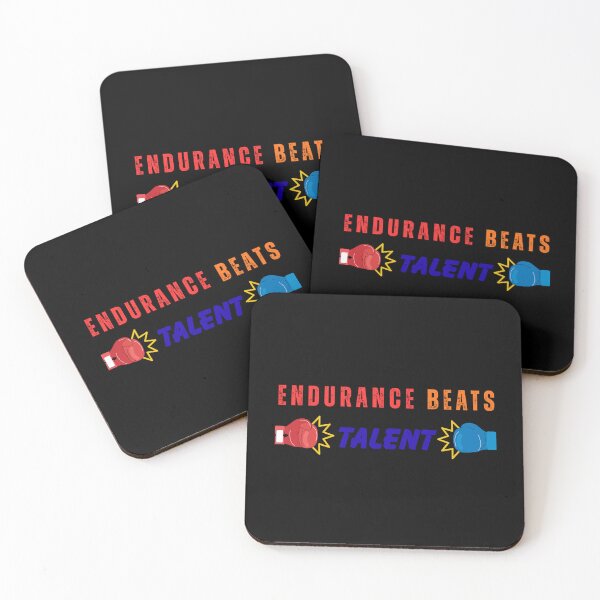 Item preview, Endurance Beats Talent Boxing Motivational Typography designed and sold by LoudVictory.