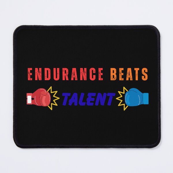 Item preview, Endurance Beats Talent Boxing Motivational Typography designed and sold by LoudVictory.