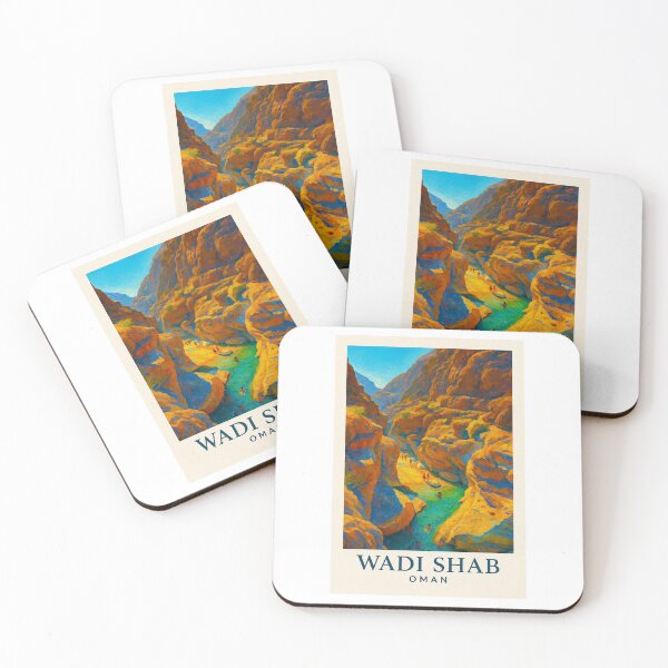 Item preview, Wadi Shab Oman Travel Art designed and sold by Beyond Destinations.