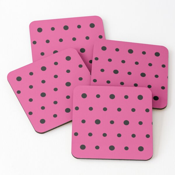 Item preview, Hot Pink And Black Polka Dot Pattern designed and sold by pattern-archive.