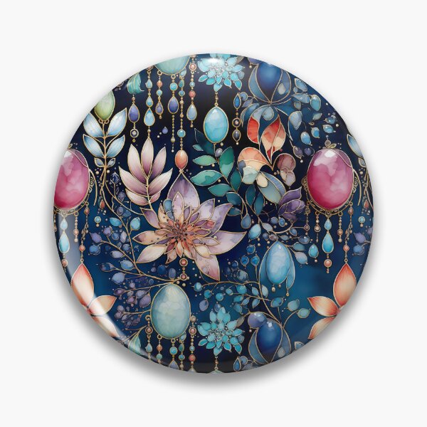 Item preview, Jewelry flowers watercolor vector seamless pattern designed and sold by Leylita Design.