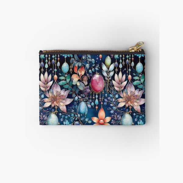 Item preview, Jewelry flowers watercolor vector seamless pattern designed and sold by Leylita Design.