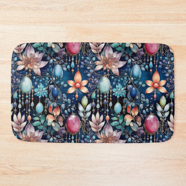 Item preview, Jewelry flowers watercolor vector seamless pattern designed and sold by Leylita Design.