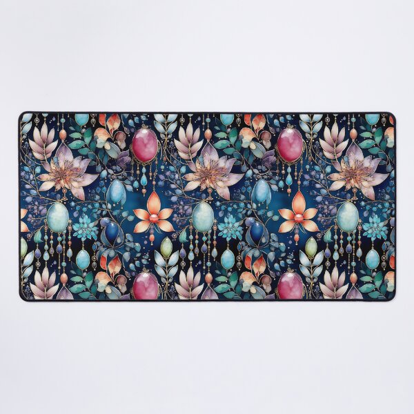 Item preview, Jewelry flowers watercolor vector seamless pattern designed and sold by Leylita Design.