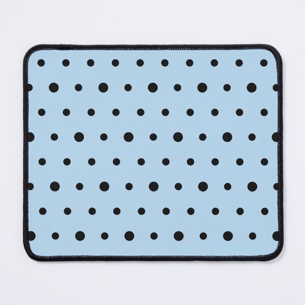 Item preview, Ice Blue And Black Polka Dot Pattern designed and sold by pattern-archive.