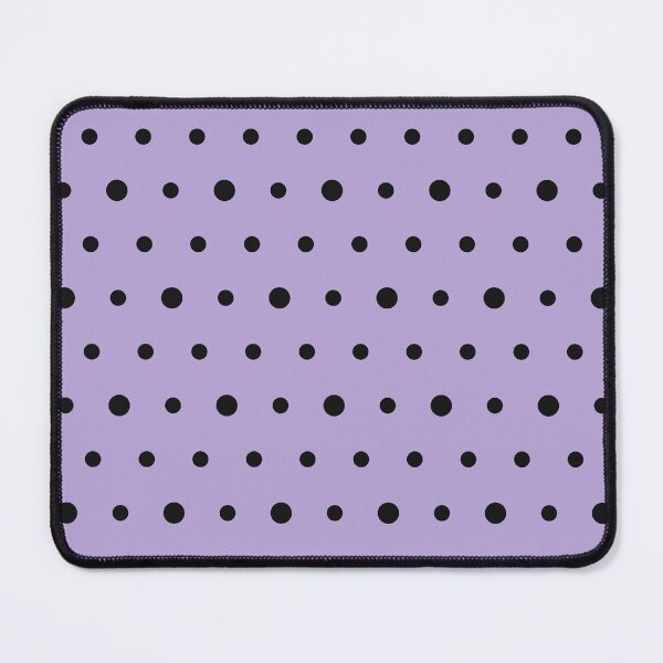 Item preview, Lilac And Black Polka Dot Pattern designed and sold by pattern-archive.