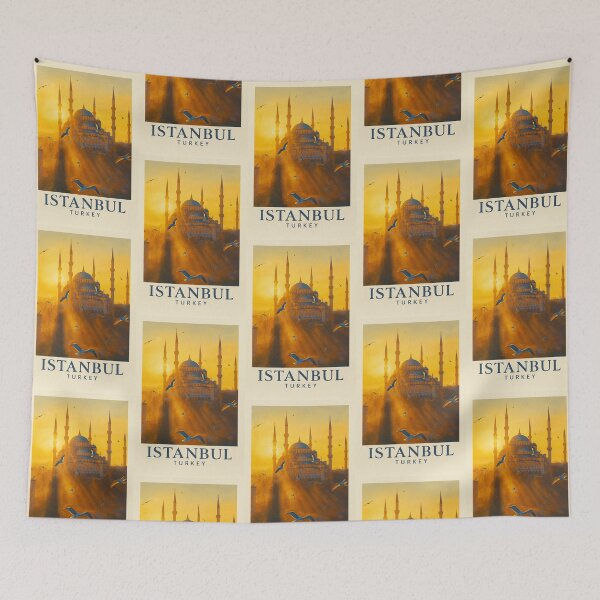 Item preview, Istanbul Turkey Mosque Travel Art designed and sold by Beyond Destinations.