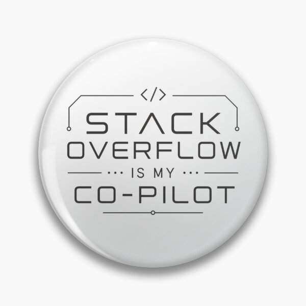 Item preview, Stack Overflow Is My Co-Pilot Grey – Developer Humor designed and sold by CtrlAltLaugh.