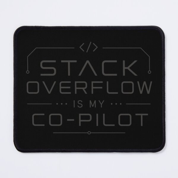Item preview, Stack Overflow Is My Co-Pilot Grey – Developer Humor designed and sold by CtrlAltLaugh.