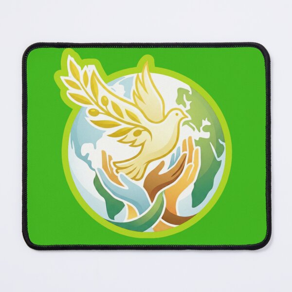 Item preview, World Peace — United Hands & Dove Logo designed and sold by spectomine.