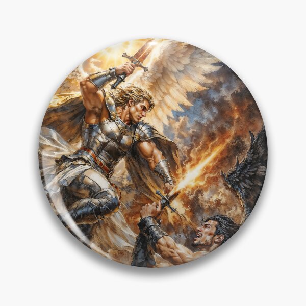 Item preview, Archangel Michael Defeating Devil designed and sold by AliceWhiteDF.