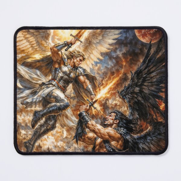 Item preview, Archangel Michael Defeating Devil designed and sold by AliceWhiteDF.