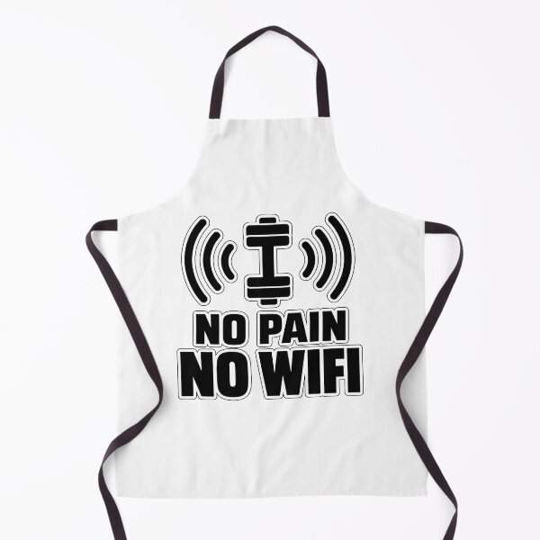 Item preview, No Pain No WiFi Funny Gym Shirt | Workout Humor Fitness Quote | Dumbbell WiFi Design designed and sold by Divakar Fashion.