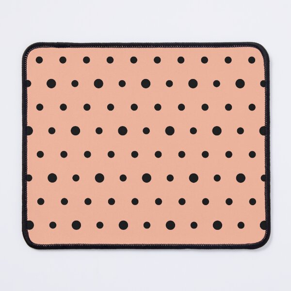 Item preview, Peach And Black Polka Dot Pattern designed and sold by pattern-archive.