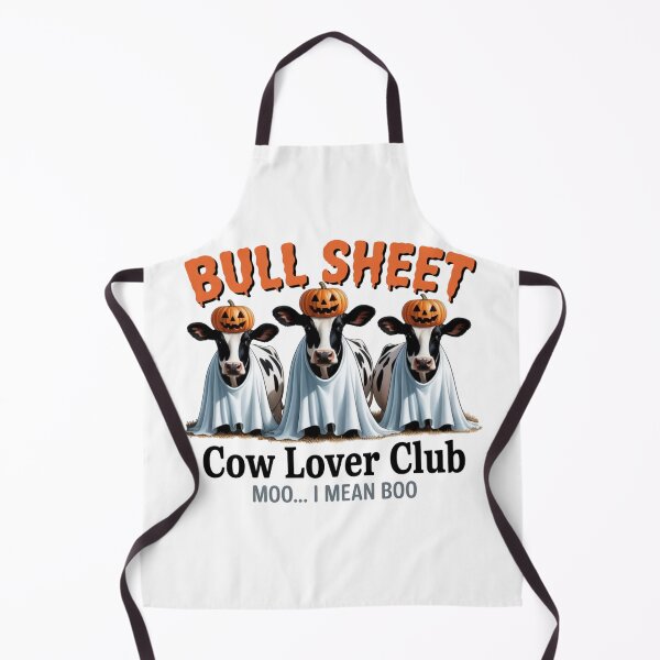 Item preview, Bull Sheet Funny Halloween Ghost Cow Jack O Lantern designed and sold by Small Mandarin.
