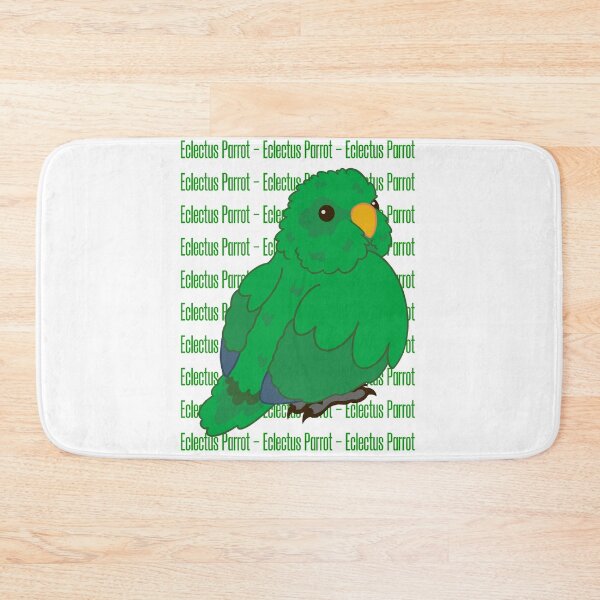 Item preview, Cute male Eclectus Parrot with Text. designed and sold by causebirbs.