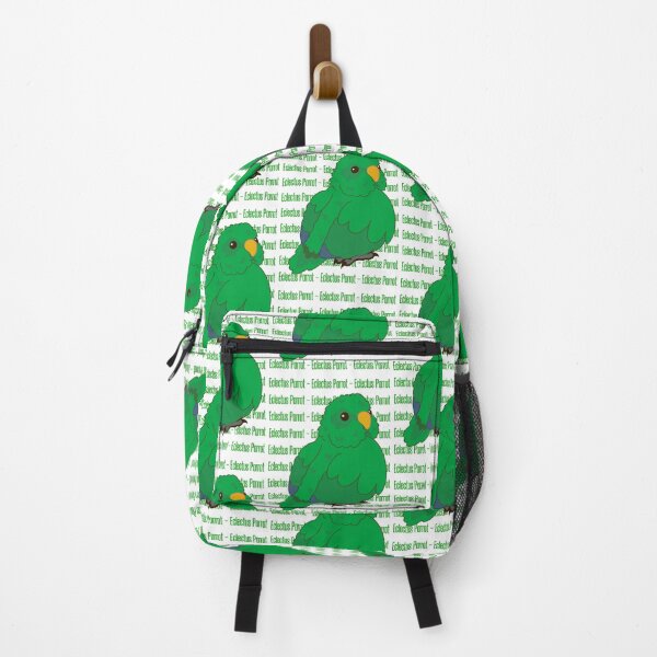 Item preview, Cute male Eclectus Parrot with Text. designed and sold by causebirbs.